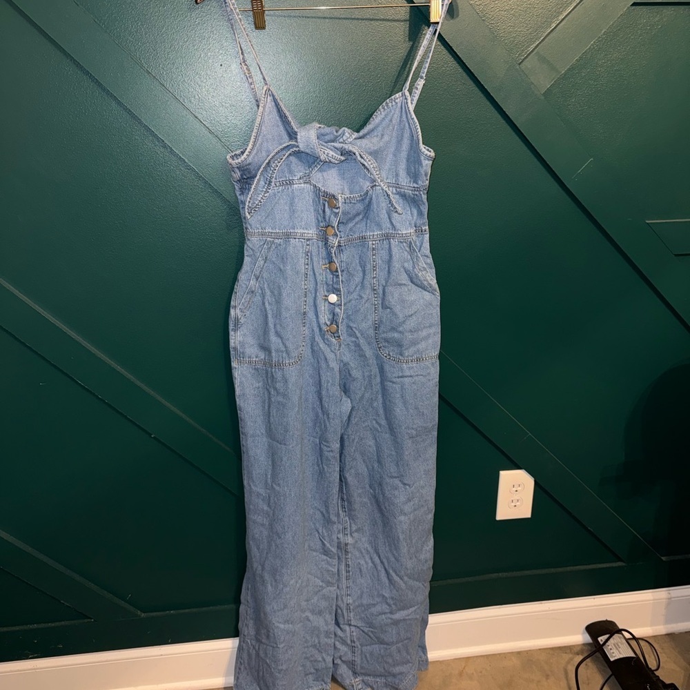 SHEIN Light Blue Denim Dress